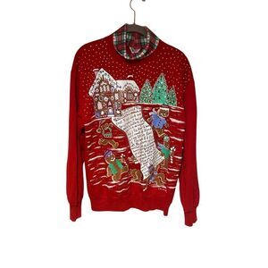1994 nutcracker skyllitefashions gingerbread recipe, turtleneck sweater S/m